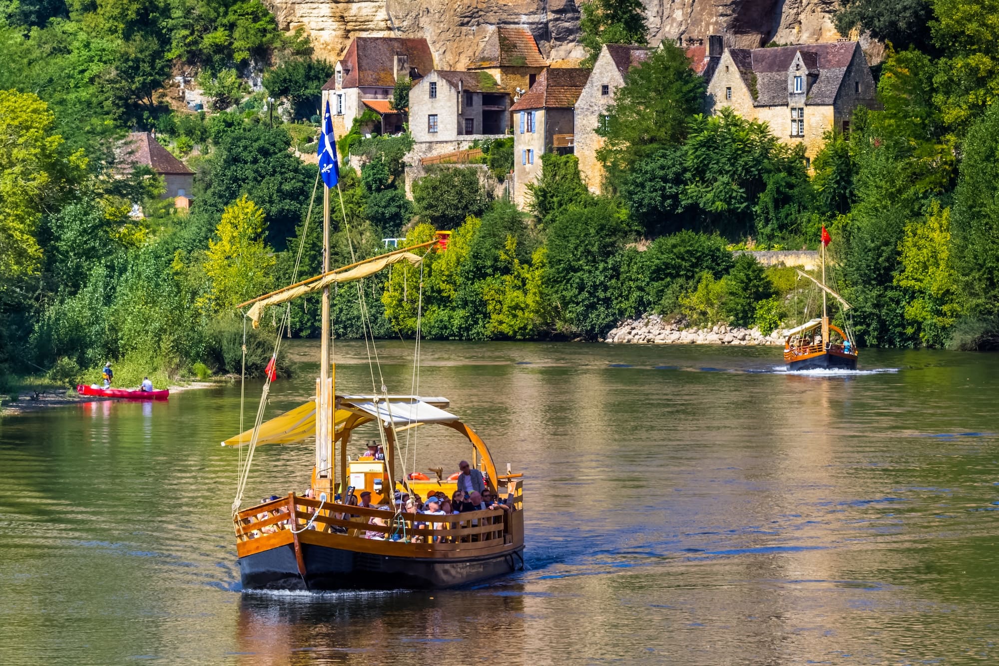 gabare traditionnelle balade bateau dordogne périgord