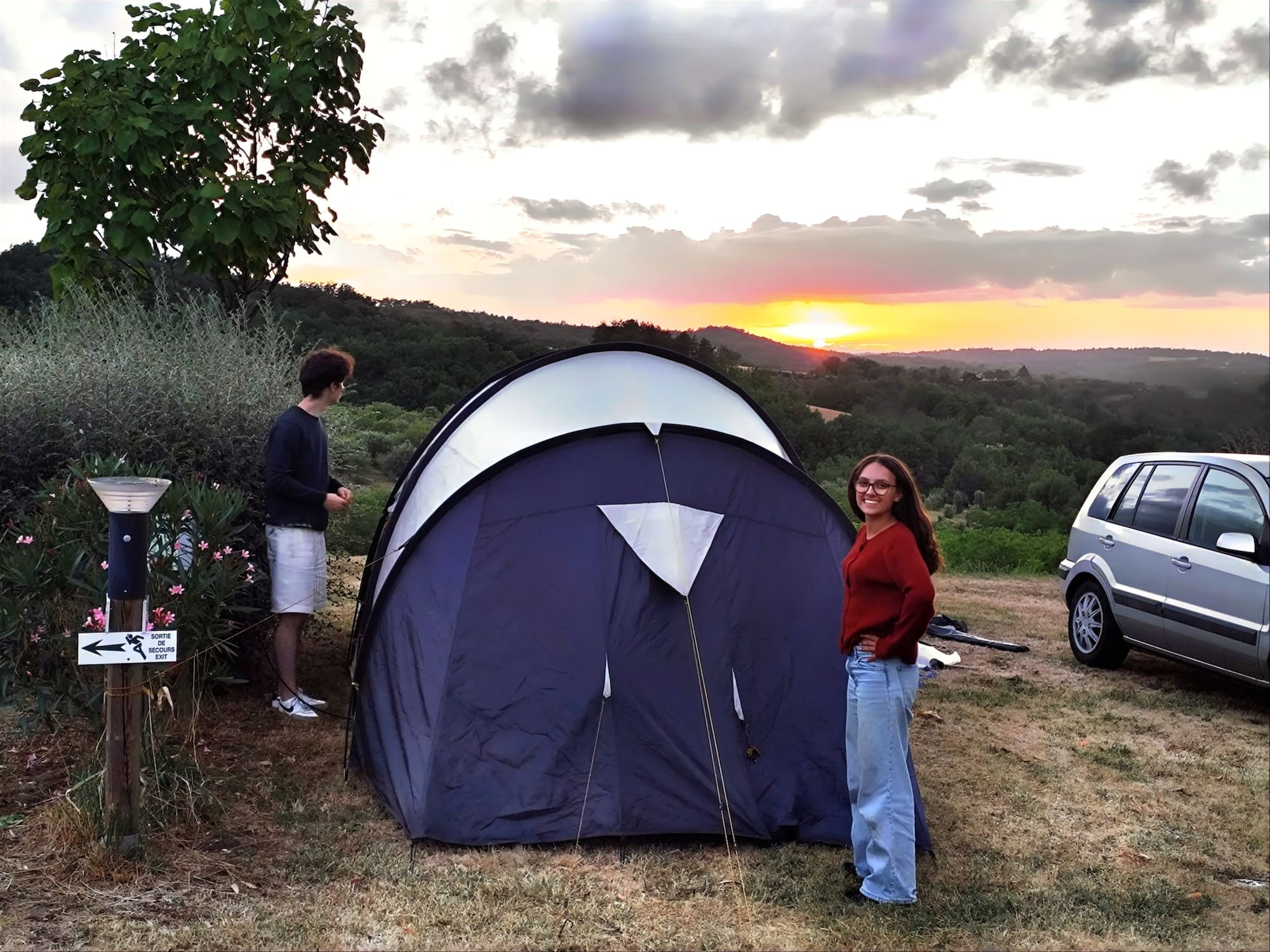 le daguet sunset tent pitch